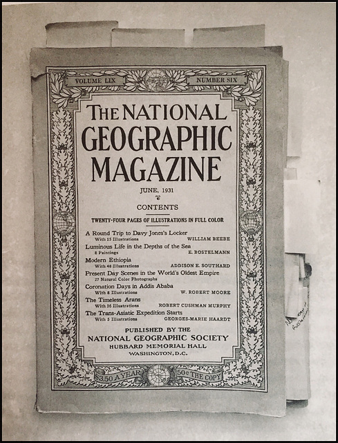 THE NATIONAL GEOGRAPHIC MAGAZINE ~ JUNE 1931