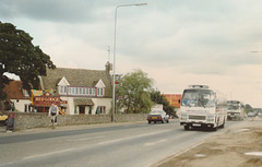 296/02 Premier Travel Services (AJS) VAV 258X at Red Lodge - 3 Sep 1988
