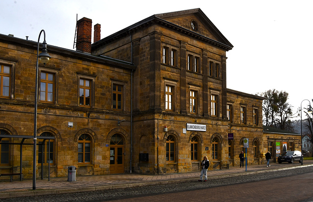 Walls of the new station at Blankenburg Harz