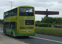 DSCF4108 Go North East (Go-Ahead Group) 6064 (NK62 CLZ) passing the Angel of the North - 18 Jun 2016