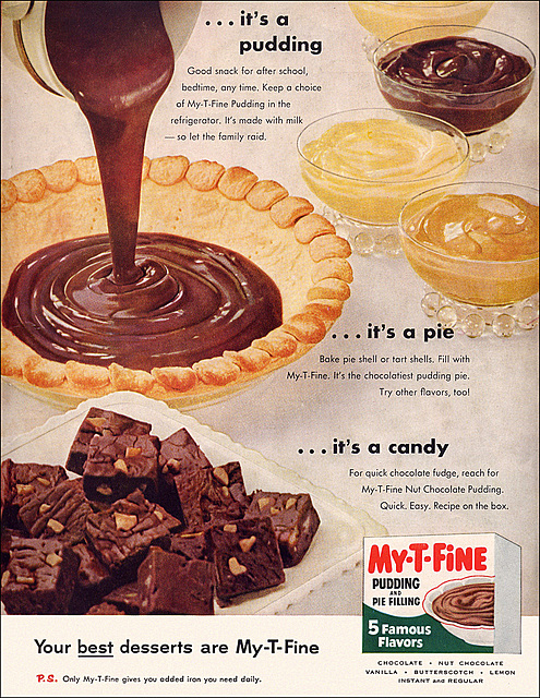 My-T-Fine Pudding Ad, 1957