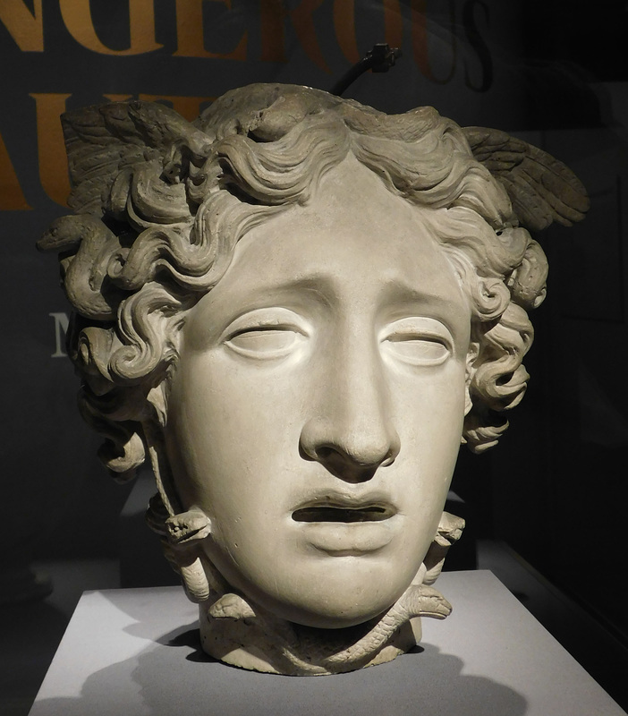 Head of Medusa by Canova in the Metropolitan Museum of Art, March 2018