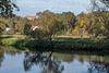 An der Zschopau, Blick zum Schloß Lichtenwalde