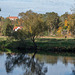 An der Zschopau, Blick zum Schloß Lichtenwalde