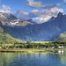 River Rauma and  Romsdalstårnet seen from Åndalsnes.