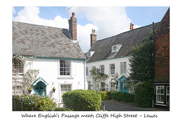 Lewes English's Passage - Cliffe High Street - 2006