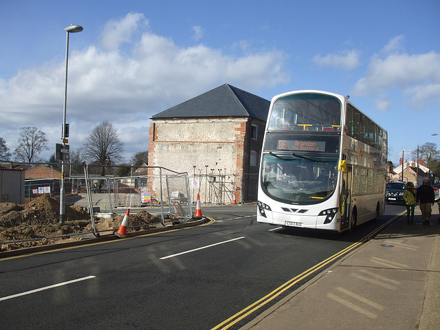 Thetford's new bus station - photo 2 (Coach Services CS63 BUS) - 1 Mar 2015