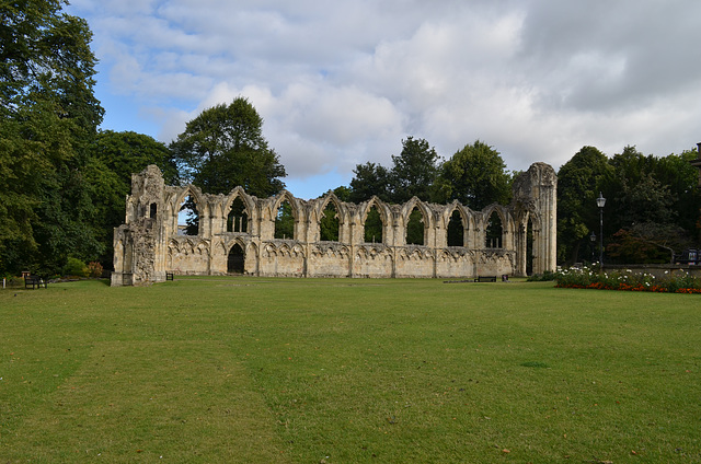 York, Ruins in St Mary's Abbey