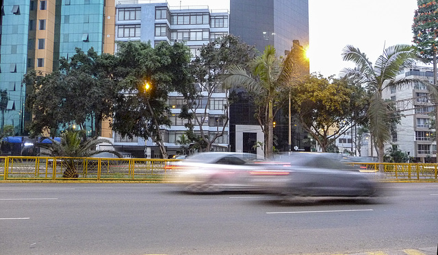 Cars flying