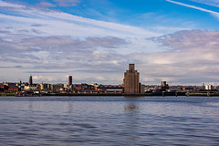 Birkenhead from Liverpool pier head.