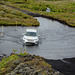 Iceland, Fording a river on the Way to Lakagigar Plateau