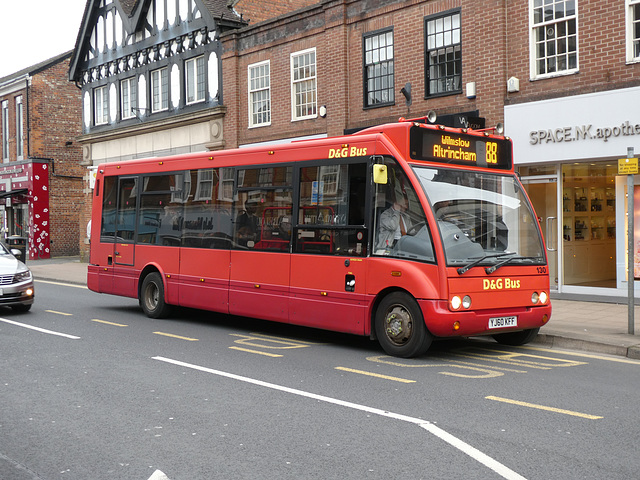 D & G Bus 130 (YJ60 KFF) in Wilmslow - 27 Mar 2019 (P1000763)