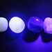 Fluorite: yellow, green, purple (tumbled) and clear (rough)