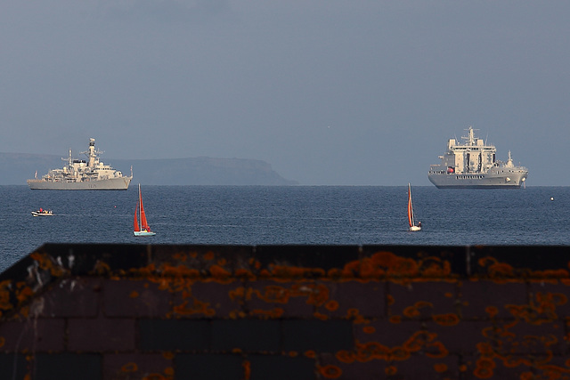 HMS Richmond and RFA Tidespring