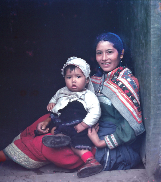 Smiling mother in Huancayo... long ago.