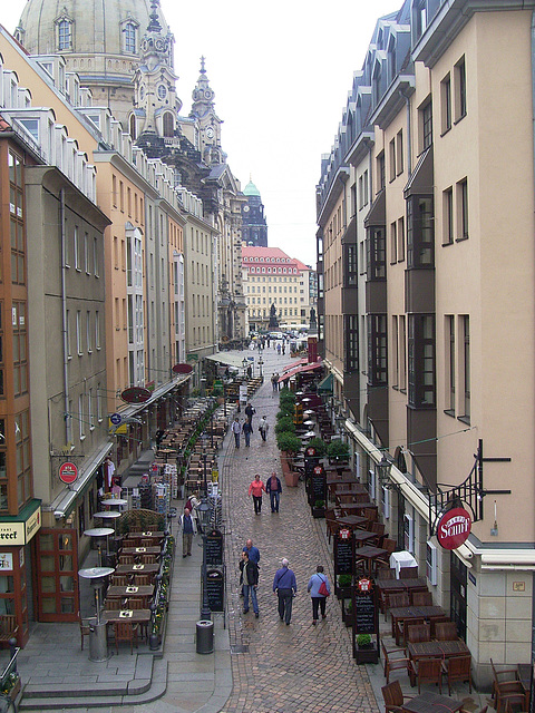 Dresden, Blick in die Münzgasse