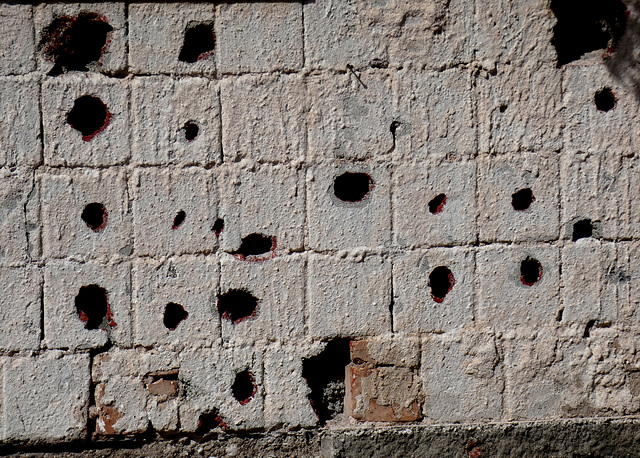 Sarajevo- War Damage at the Tunnel Museum