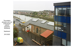 East side & roof of the carpentry workshop Newhaven 29 5 2025 East side & roof of the carpentry workshop Newhaven 29 5 2025