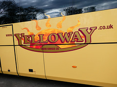 Yelloway Coaches Ltd fleetname on Y31 WAY at Quarry Bank Mill - 27 Mar 2019 (P1000754)
