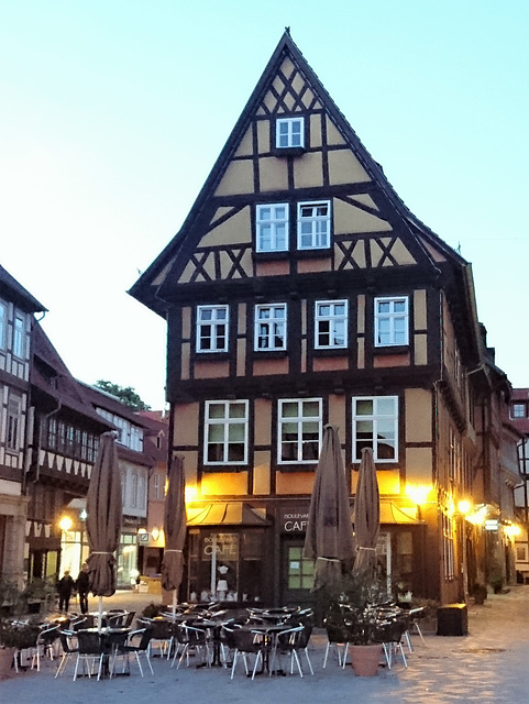 Ein Café in Quedlinburg