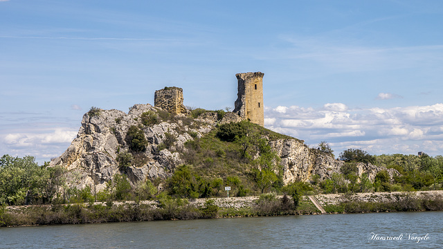 Ruine an der Rhone