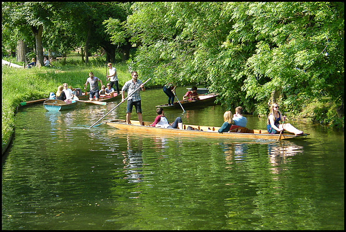 punting on the river