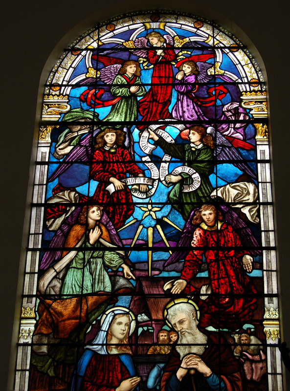 Willement Glass in  the Chancel of Ingestre Church, Staffordshire