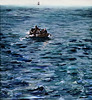 IMG 6463 Edouard Manet 1832-1883. Paris.  L'évasion de Rochefort. Escape from Rochefort1881.   Paris Orsay. Evasion du bagne de Nouvelle Calédonie de Henri Rochefort en 1874.  Escape from the prison of New Caledonia by Henri Rochefort in 1874.