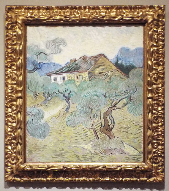 Farmhouse among Olive Trees by Van Gogh in the Metropolitan Museum of Art, July 2023