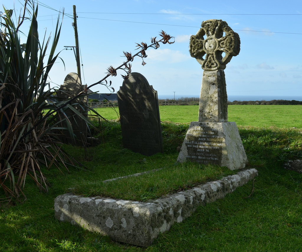 Cornwall, Burial at the St. Sennen's Parish Church