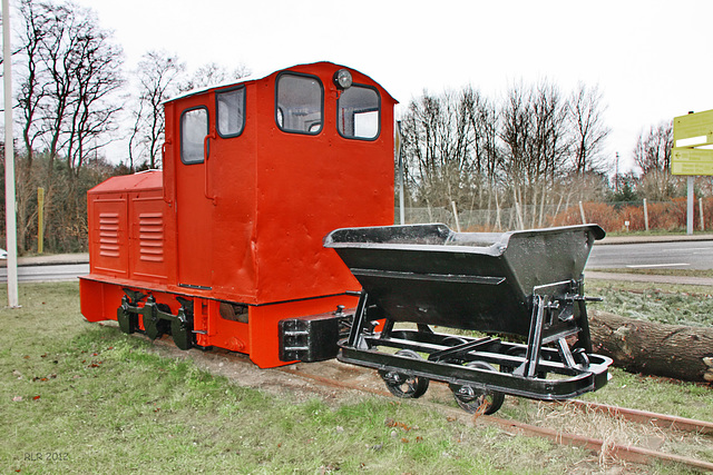 Werkbahnlok in Malliß