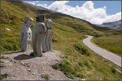 Figurengruppe am Col Agnel