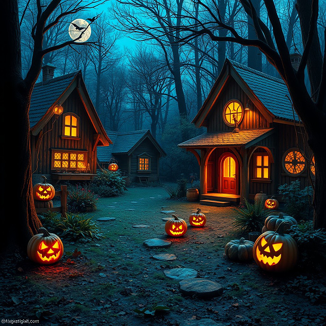 Halloween AI generatet Halloween AI generatet