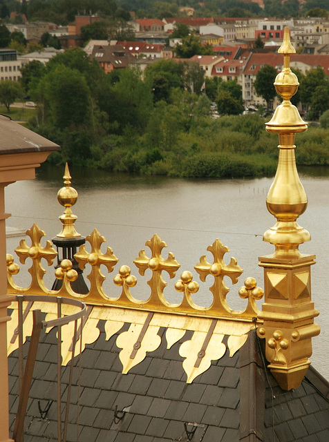 "Goldene" Dächer am Schweriner Schloss