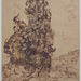 Cypresses Drawing by Van Gogh in the Metropolitan Museum of Art, July 2023