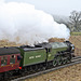 LNER class A1 4-6-2 60163 TORNADO climbes towards Moorgates from Abbot House with the 12.40 Grosmont - Pickering service 10th March 2018