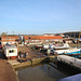 View from Station Footbridge, Woodbridge, Suffolk