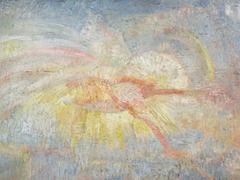 Detail of Adam and Eve Expelled from Paradise by Ensor in the Getty Center, June 2016