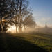 Stadlberg - Abendlicht im Nebel