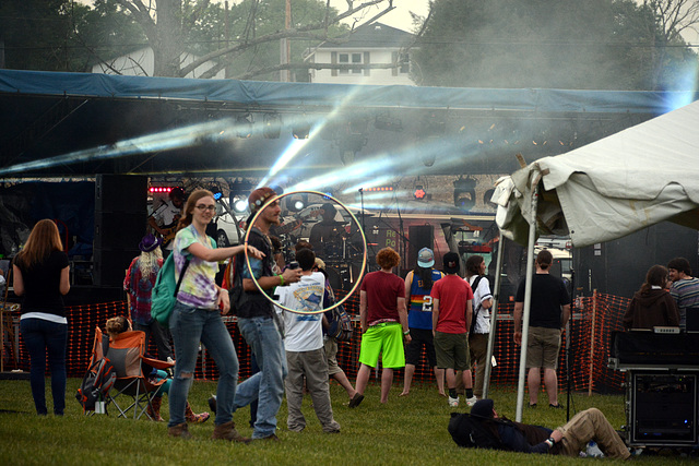 Bands played. Hula hoops were spun.