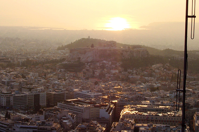 GR - Athens - Sunset seen from Lykavittos