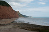 Red Sandstone Cliffs At Sidmouth