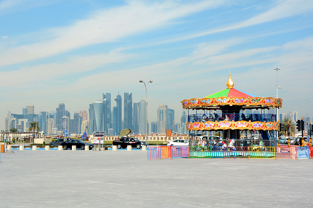 Qatar, Roundabout in Doha