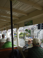 DSCF9881 The rooftops of Llandudno seen from Great Orme Tramway car 4