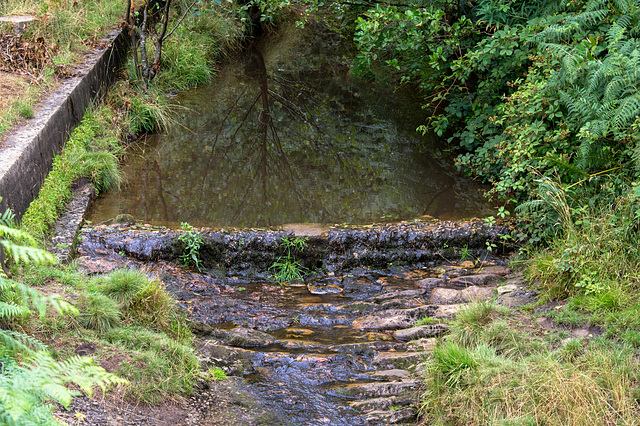 Flowing water