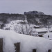 Blick zur winterlichen Festung Königstein
