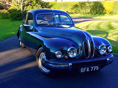 Tom's Bristol 403 on the front drive on Eve of the Forres Vintage Car Show