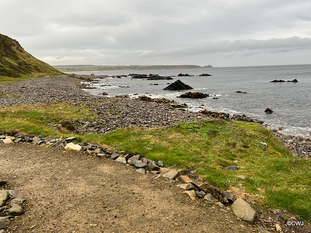 View from the Coastal Trail between Cullen and Findlater Castle