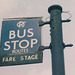 Rochdale Corporation Transport bus stop 1950s era