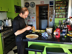 Fred making tarte vigneronne